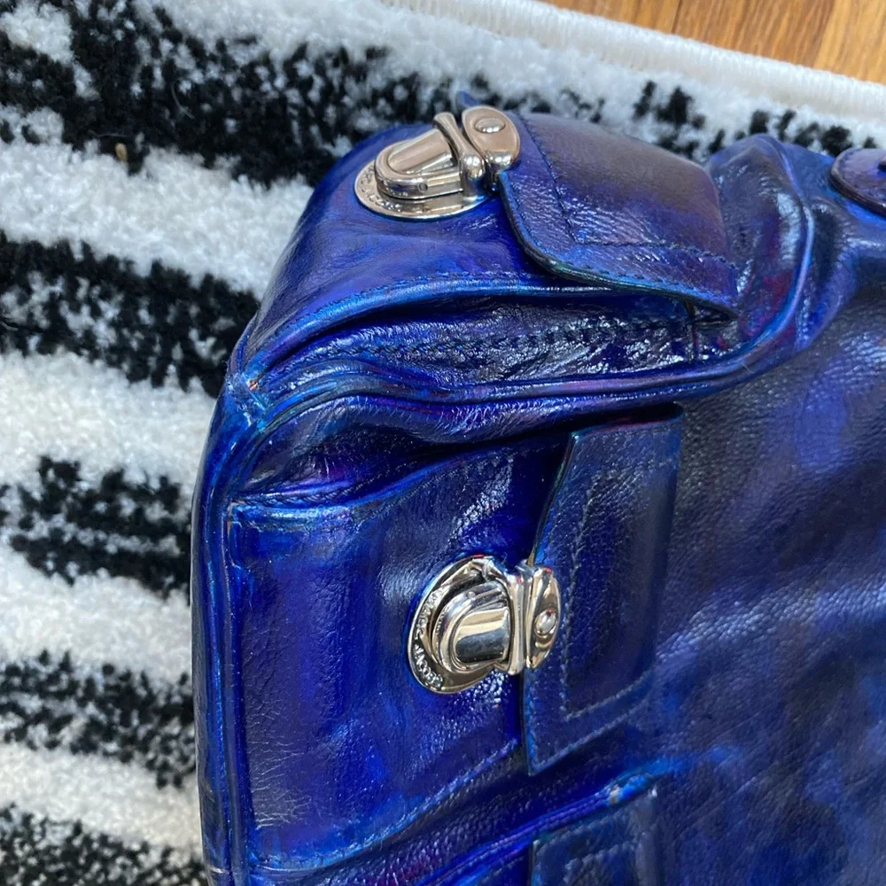 Marc Jacobs Blue Leather Bag - Picture 4 of 9